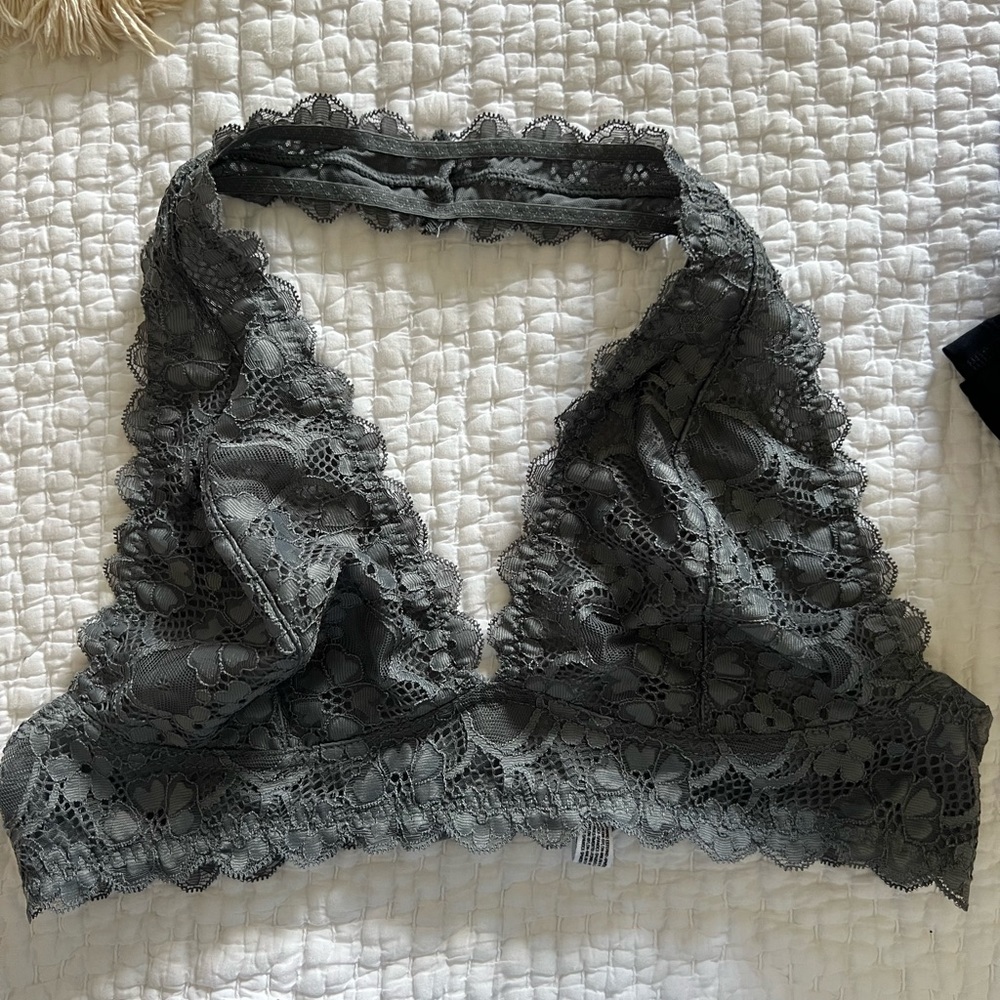 2 free people lace bralettes